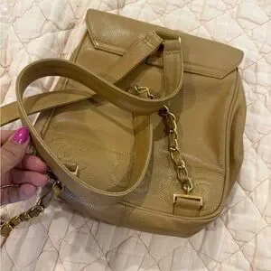 Vintage Chanel Tan triple C backpack CHANEL | Bags | Vintage Chanel Tan Triple C Backpack | Poshmark main image 3